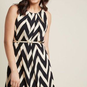 Modcloth Great Wavelengths Striped Dress